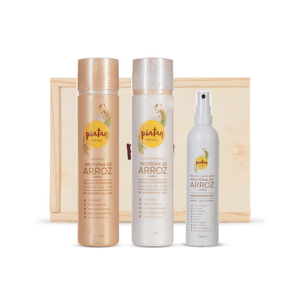 Kit Proteína de Arroz - Meu cabelo bem cuidado - Mães que se cuidam