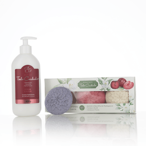 Kit Hidratante Corporal Cereja e Avelã + Sabonetes em Barra Refrescantes