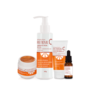Kit Facial Completo Vitamina C e Ácido Hialurônico