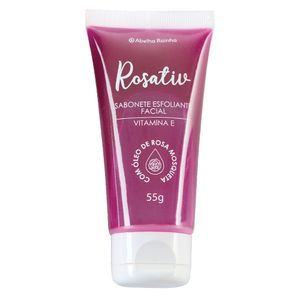 Rosativ   Sabonete Esfoliante Facial Com Oleo de Rosa Mosqueta  55g