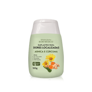 Bom Medico  Emplastro Para Dores Localizadas Arnica e Curcuma 100g