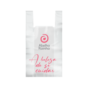 Mat. Auxiliar  Sacola Plastica Abelha Rainha (tam 35x50) Pacote C/ 25 Unidade