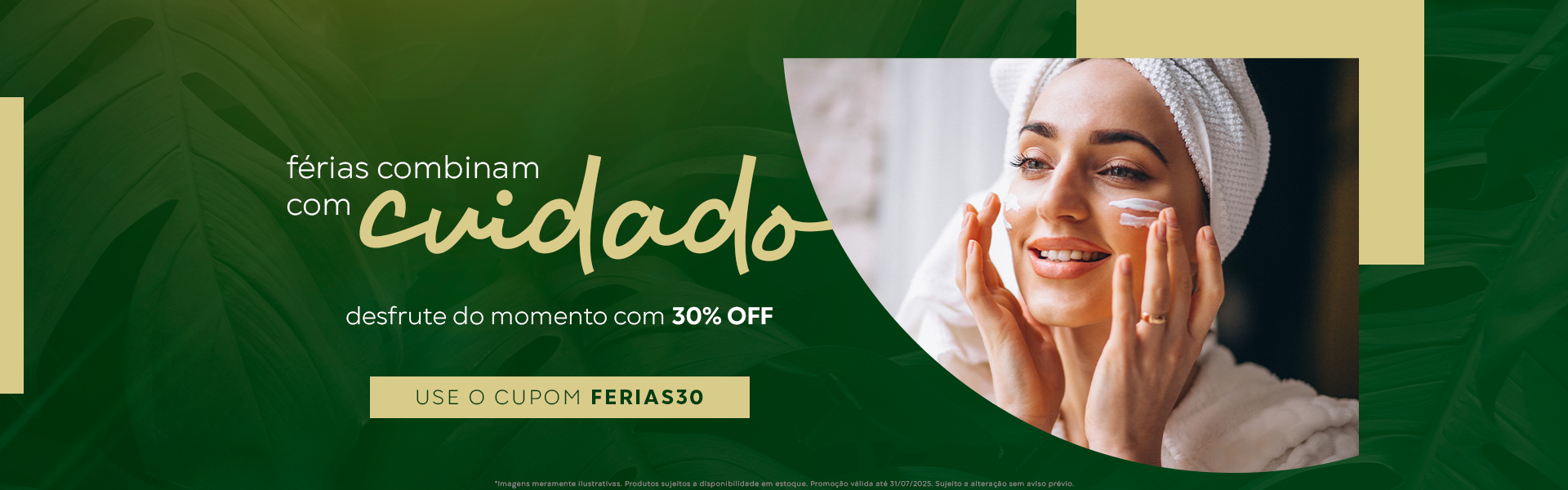 Férias com 30% OFF